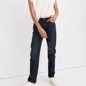 Madewell The Low Rise Perfect Vintage Straight Jean in Lilycrest Wash Size 26